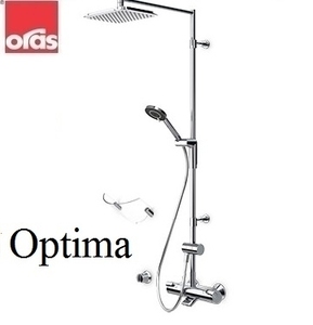 купить Oras 7193U Optima Термостатический смеситель для душа с душем Rain shower недорого
