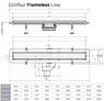 Душовий трап під плитку Pestan 13701232 confluo frameless line 75 см лоток зі вставкою 2 в 1, хром матовий