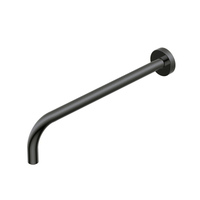Тримач верхнього душу Ritmonio L=350mm, горизонтальний, круглий, Brushed Black Chrome (Q0BA6068BLX)