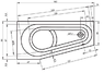 Riho Delta 160x80 R Ванна BB82 правая