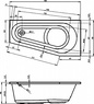 RIHO DELTA 160x80 см BB8300500000000 L Ванны Асимметрические Акриловые с Ножками Левая