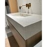 Умивальник підвісний Luxestone 120x55x16 см з керамограніту, зі щілинним зливом (Stonesink model10)