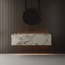 Умивальник підвісний Luxestone 144x50x37.5 см із керамограніту (Stonesink model1)