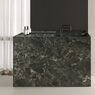 Умивальник окремостоящий Luxestone 140x40x85 см з керамограніту, подовжений (Stonesink model4)