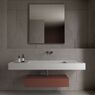 Умивальник підвісний Luxestone 130x50x16 см з керамограніту (Stonesink model9)