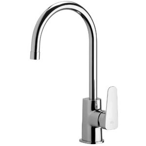 купить Змішувач для кухні Paffoni Sly, одноважільний, поворотний вилив, Chrome (SY181CR) недорого