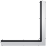 TECE 611582 Верхняя часть угловая полированная steel II 1500х1500