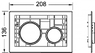 TECE 9240664 Клавиши TECE Loop modular Белый Антибактериальная