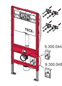 купить TECE 9300044 Застенный модуль для установки унитаза TOTO Neorest Инсталляция недорого