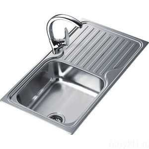 купить Teka 10119056 Кухонная мойка Classic 1B 1D из нержавеющей стали полированная врезная 860 x 500 мм недорого
