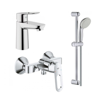 Комплект змішувачів для ванної кімнати Grohe BauLoop New, хром (UA123220S1)