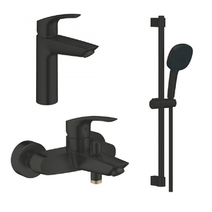 купить Комплект змішувачів з душем Grohe EuroSmart, чорний матовий (UA123246M243) недорого