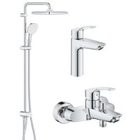 Набір змішувачів для ванної Grohe Eurosmart New 3 в 1, хром (UA123246R1)
