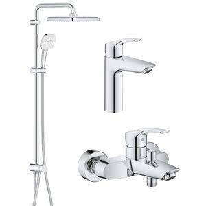 купить Набір змішувачів для ванної Grohe Eurosmart New 3 в 1, хром (UA123246R1) недорого