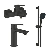 Набір змішувачів для ванни GROHE Cubeo, чорний матовий (1018132430+1017552430+ 267482433)