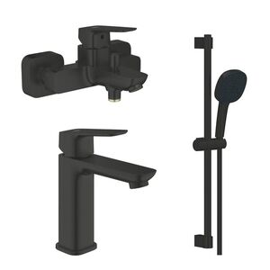 купить Набір змішувачів для ванни GROHE Cubeo, чорний матовий (1018132430+1017552430+ 267482433) недорого