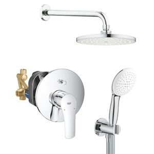 купить Душева система Grohe Eurosmart прихованого монтажу з New Tempesta 200, хром (UA25183003) недорого