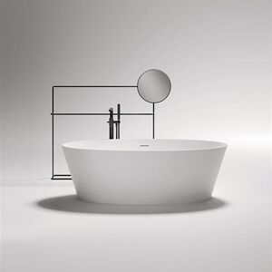 купить Ванна зі штучного каменю Treesse Alma 175x80x55h, біла глянсова (V015BL) недорого