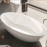 Ванна зі штучного каменя Treesse Carezza 170х80 см, білий (V307BL)