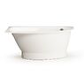 Ванна зі штучного каменю PAA Tre D, кутова права, панель маленька D, 150х100, Glossy Alpine White (VATRE_D_00-PATREM_00)