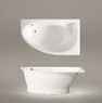 Ванна зі штучного каменю PAA Tre Grande A, кутова ліва, панель маленька A, 170х100, Glossy Alpine White (VATREGR_A_00-PATREGRM_00)