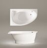 Ванна зі штучного каменю PAA Tre Grande D, кутова права, панель маленька D, 170х100, Glossy Alpine White (VATREGR_D_00-PATREGRM_00)