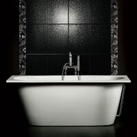 Ванна зі штучного каменю PAA Vario XL, пристінна, 185х80, Glossy Alpine White (VAVARXL_00)