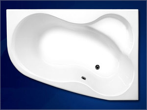купить VAGNERPLAST VPBA163MEL3PX-01 Melite Ванна 160*105 Асиметичная Акриловая с Ножками VPBA163MEL3PX недорого
