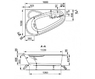Vagnerplast VPBA163SEL3LX Ванна угловая ассиметричная купить Selena 160х105 см L VPBA163SEL3LX-01
