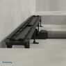 Душовий канал Waterway Stream 650 мм чорний з решіткою Wave (нерж/шліф) (WSB700003N1)
