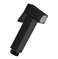 Гігієнічний душ Paffoni Tweet Square, чорний матовий (ZDOC121NO)