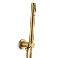 Душовий гарнітур Paffoni TONDO, з тримачем та шлангом 1500 мм, Brushed honey gold (ZDUP094HGSP70)