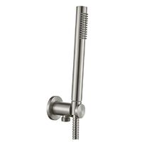 Душовий гарнітур Paffoni TONDO, з тримачем та шлангом 1500 мм, Steel looking (ZDUP094ST70)