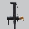 Гігієнічний душ Paffoni Tweet Round, Brushed Black Chrome (ZDUP110NKNSP)