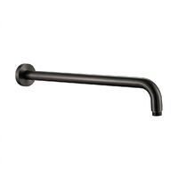 Кронштейн для верхнього душу Paffoni, круглий, 30 см, Brushed Black Chrome (ZSOF035NKNSP)