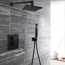 Верхній душ Paffoni SYNCRO KING 300x300mm, чорний (ZSOF078NO)